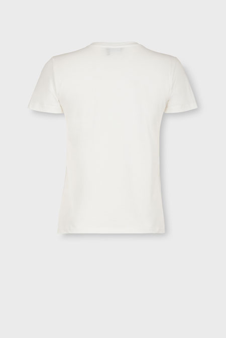 Bela majica sa printom u zemljanim tonovima Tiffany Production